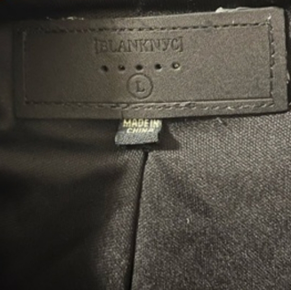 Blank NYC Black Faux Leather Sherpa Jacket - Picture 3 of 5